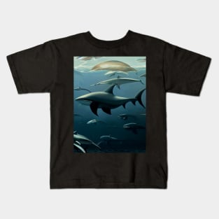 Sharks of The Sea Kids T-Shirt